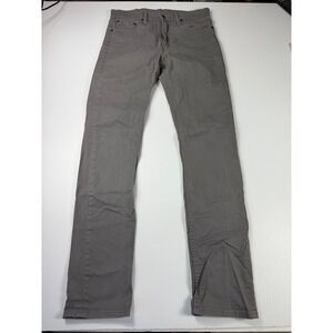 Levi's 513 Slim Fit Gray Jeans Modern Stretch‎ Denim Pants W32 L36